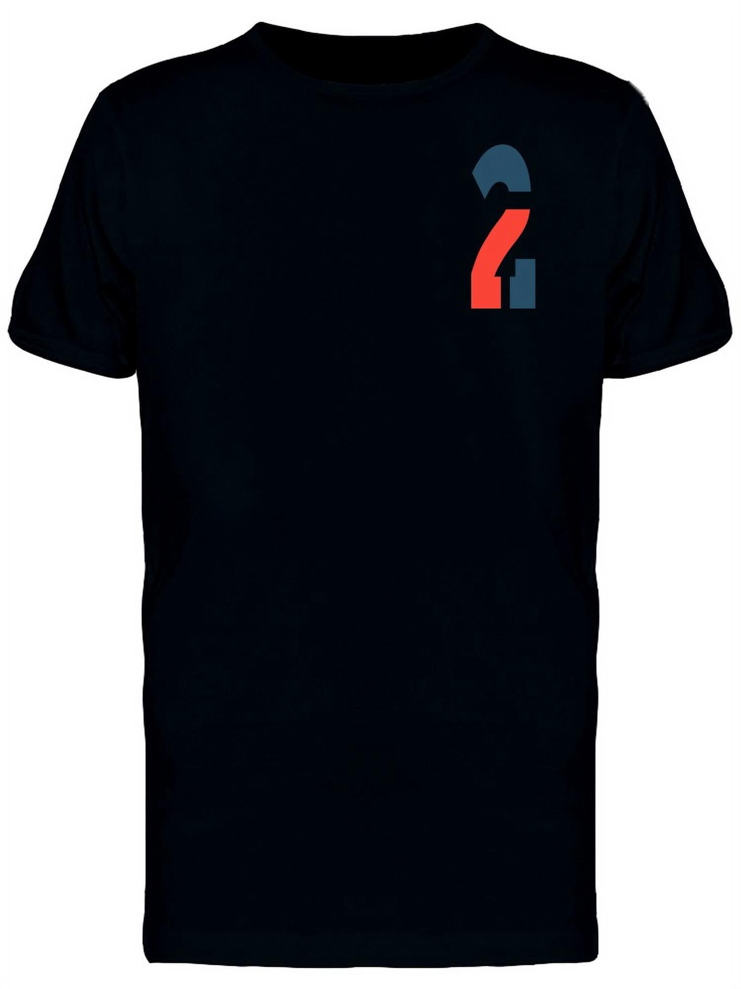 Upper Right Number 2 Logo T-Shirt Men -Image by Shutterstock, Male ...