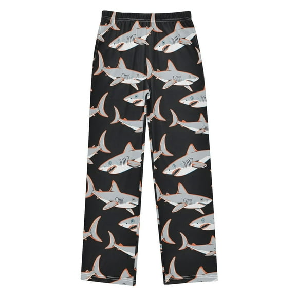 joogoo Cool Sharks Print Pajama Pants Pj Bottoms Sleepwear Lounge L
