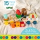 thumbnail image 3 of Set de tren KIDS PREFERRED World of Eric Carle The Very Hungry Caterpillar de madera, 15 piezas, 3 of 7