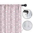 thumbnail image 4 of Blackout Kids Curtains,Pink Purple Sun Cloud Pattern Childrens Insulated Curtains Set Of 2,Bedroom Essentials,Toddler Room Decor 52"x63", 4 of 5