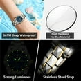 thumbnail image 5 of POEDAGAR Luxury Women's Watches Waterproof Luminous Date Week Ladies Watch for Female Quartz Stainless Steel Dress Women Watch, 5 of 15