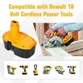 thumbnail image 2 of 2-Pack 4.5Ah Replacement Batteries For Dewalt 18V XRP Power Tools 2 of 9