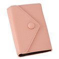 thumbnail image 3 of Tarjetero de piel sintética suave para mujer, tarjetero RFID, pequeño y portátil, color rosa, 3 of 14