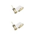 thumbnail image 2 of Sidaley Tapón de polvo portátil Mini Universal tipo C USB cubierta puerto de carga teléfono móvil 3,5mm auricular Flexible protector dorado Oro PC 1 2piezas, 2 of 5