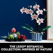 LEGO Botanicals Orchid - Artificial, Fake Indoor Flowers Building Set for Home, Kitchen, Desk Decoration, Adults Ages 18+ Unique Birthday Gift Idea - 10311