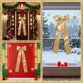 thumbnail image 4 of 5.25FT Big Champagne Gold Christmas Bow for Christmas Tree, 23.6x63 Inch Large Bow Ornament, for Home Wall Outdoor Indoor Party Crafts Christmas Decorations, 4 of 16