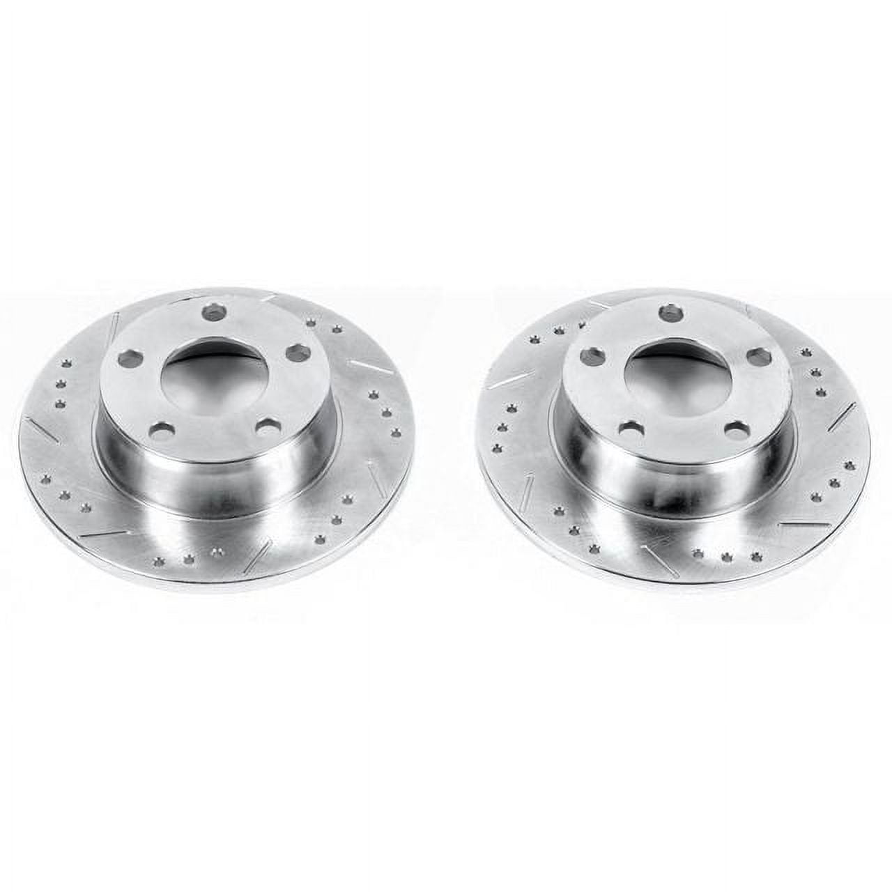 Power Stop EBR1009XPR Evolution Drilled & Slotted Rotors -Rear