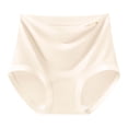 thumbnail image 3 of HVOBTTY Women's Seamless High Waist Briefs Solid Color Ribbed Underwear Stretch Breathable Slim Sport Panties, 3 of 5