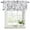 Navy blue, gray, variant on 2 Pack Valances for Window, Grey Black Botanical Short Curtains for Kitchen Bedroom Living Room, Watercolor Spring Floral Summer Leaf Rod Pocket Small Window Treatment Valance Drapes 42 x 12 Inch