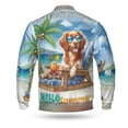 thumbnail image 2 of Brittany Spaniel Hello Summer Beach Theme with Sunglasses and Tropical Cocktail All Over Print 3D Baseball Jacket Brittany Dog Lover Gifts Idea Bomber Jacket Softball - 00009, 2 of 6