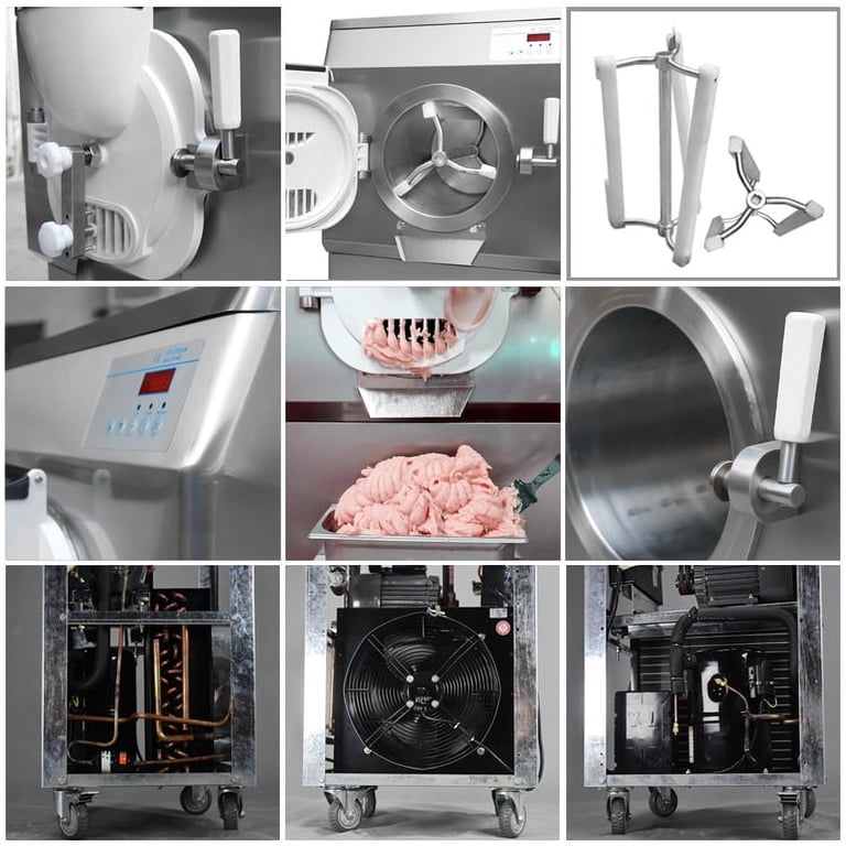 Kolice Machine à crème glacée commerciale Gelato avec pasteurisateur, machine à glace italienne, congélateur par lots et pastériseur avec fonction chauffage, pastérisation, refroidissement et