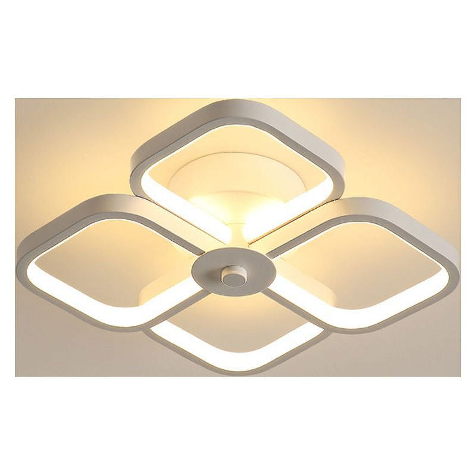 ADISUN LED Ceiling Lights Modern Flush Mount Light Fixtures Square Ceiling Lamp Lighting for Bedroom Kitchen Office Hallway Corridor Aisle Living Room Warm White Light, White