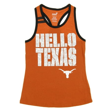 Texas Longhorns Tank - OuterStuff NCAA Texas Longhorns Youth Girls Princess Cut Tank, Orange