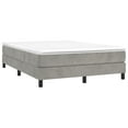 thumbnail image 3 of vidaXL Bed Frame Platform Bed Mattress Foundation Bedroom Furniture Velvet, 3 of 8