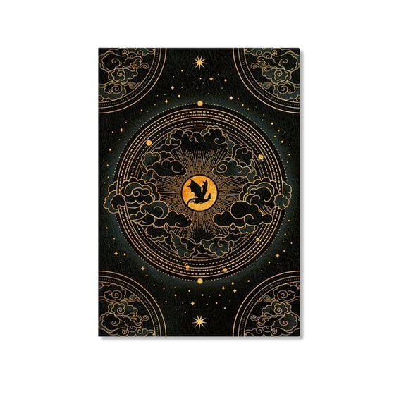 Fourth Wing Fourth Wing Shadows of Navarre A6 Unlined Cahier Notebook, 80pg, 100gsm, Rebecca Yarros' Empyrean Collection by Paperbla, (Hardcover)