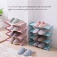 thumbnail image 4 of maskred 4-shelf Shoe Rack Stainless Steel Shoe Rack Shoes Closet with Non-woven Coffee coffee, 4 of 6