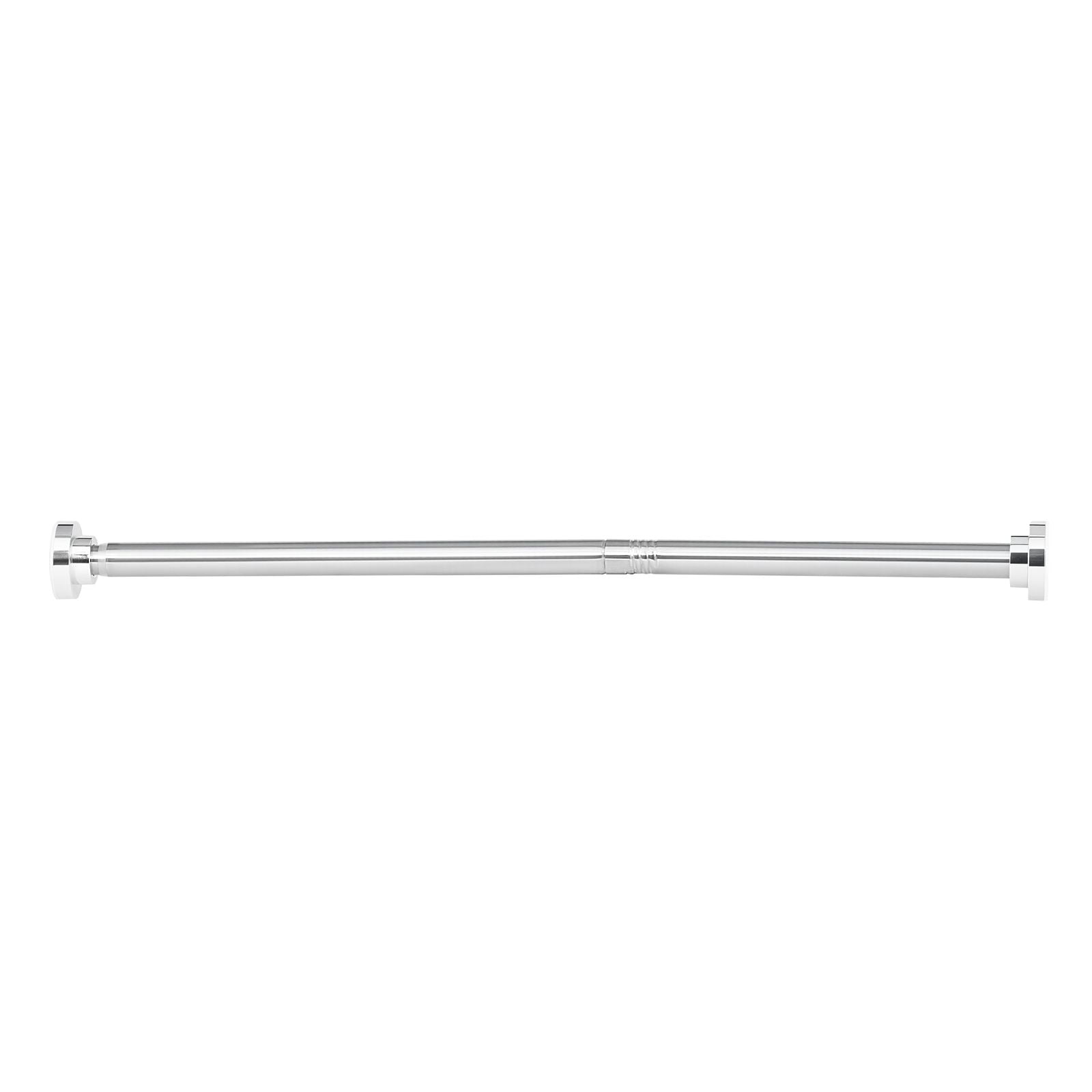 Tension Shower Curtain Rod, 28-76 Inch Adjustable Stainless Steel, 53 lbs Load Capacity with Brackets, Drill-Free Installation, Rust-Resistant for Bathroom