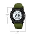 thumbnail image 3 of Large Digital Waterproof Sports Watch for Men and Women - Multifunctional Luminous Wristwatch with Silicone Strap, Alarm, Stopwatch, and Time Display for Outdoor Activities,Multicolor A, 3 of 5