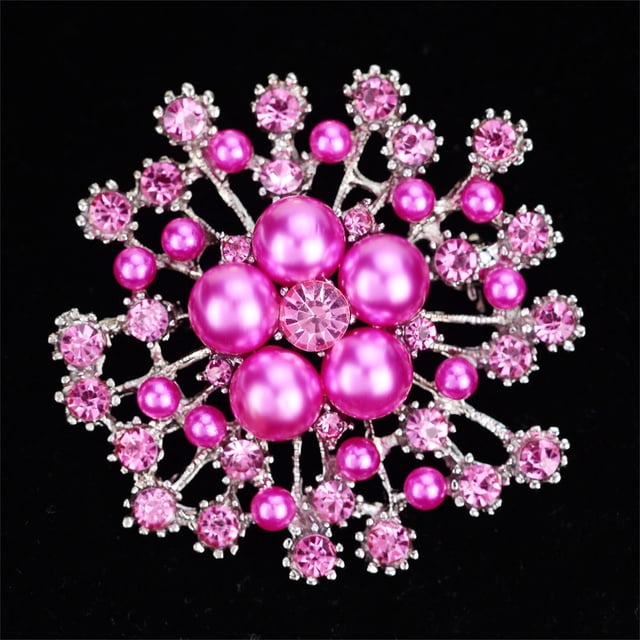 Xihbxyly Broche de Ramo de Cristal, Elegante Broche de Flores para Bufanda, Accesorio Versátil para Ropa, Diseño Resistente para Fácil Uso, Ideal para Fiestas, Cenas y Bailes, Regalo Perfecto para Tu