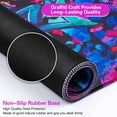 thumbnail image 3 of Gaming Mouse Pad, Extended Mouse Pad 31.5x15.7inch XXL Large Big Computer Keyboard Mouse Mat Desk Pad with Non-Slip Base and Stitched Edge for Home Office Gaming Work (Colorful Graffiti), 3 of 6