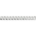 thumbnail image 2 of Auriga Fine Jewelry 925 Sterling Silver 6.8mm Flat Curb Chain Bracelet 7inch for Women, 2 of 6
