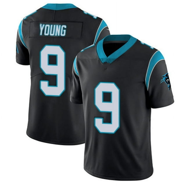 Panthers Embroidered Football Jersey 22#Mccaffrey 6# 9#Young Replica Player Name Jersey