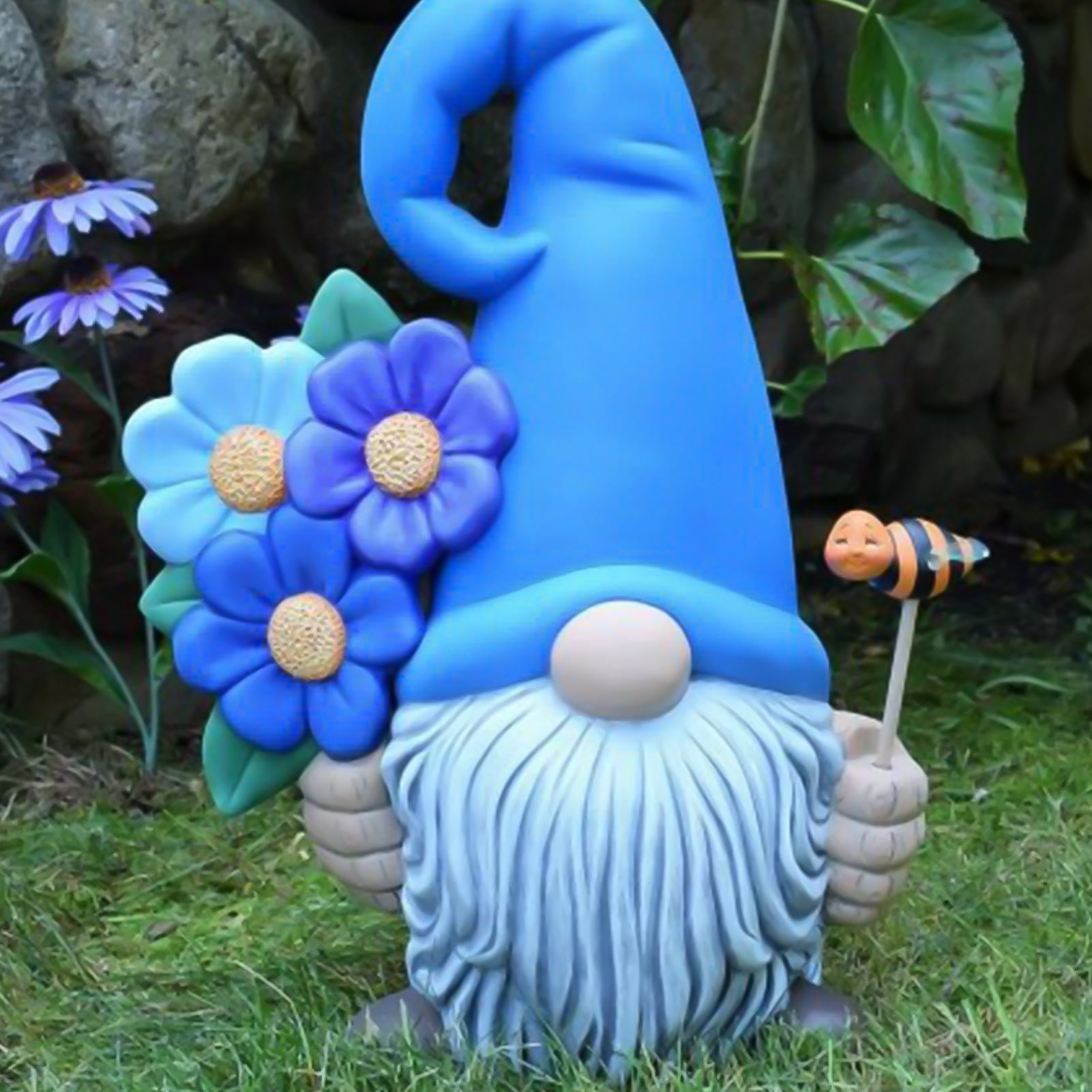 Travelwant Garden Gnome Statue, Magic Garden Gnome Resin Statue, Dwarf Resin Statue Collectible