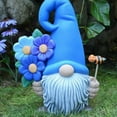 Cheer.US Magic Garden Gnome Resin Statue,Funny Garden Gnome Statue