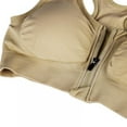 thumbnail image 4 of Women's Sports Bra Post-Surgery Bra Zip Bra Zipper Front Wirefree Removable Pads Yoga Bra Zip Sports Bra, 4 of 12