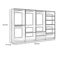 thumbnail image 4 of Dee Modular Freestanding Closet System, 4 Hanging Rods, 6 Shelves, Gray, 4 of 7