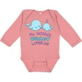 thumbnail image 3 of Inktastic My Nonni Whale-y Loves Me Boys or Girls Long Sleeve Baby Bodysuit, 3 of 5