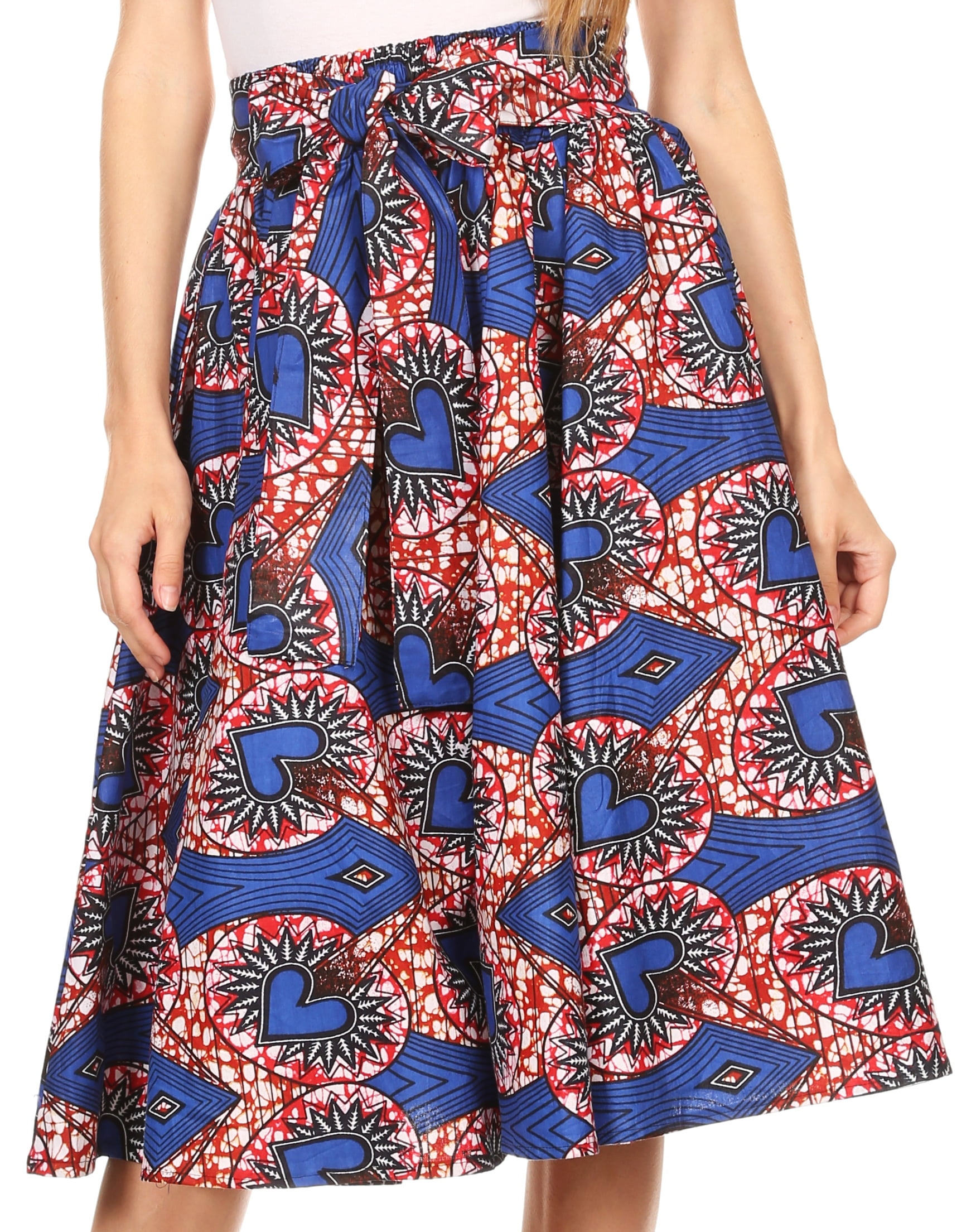 Sakkas - Sakkas Adisa Ankara African Wax Print Culotte Pants Colorful ...
