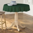 thumbnail image 2 of LA Linen Polyester Poplin Tablecloth 51-Inches Round, Hunter Green, 2 of 2