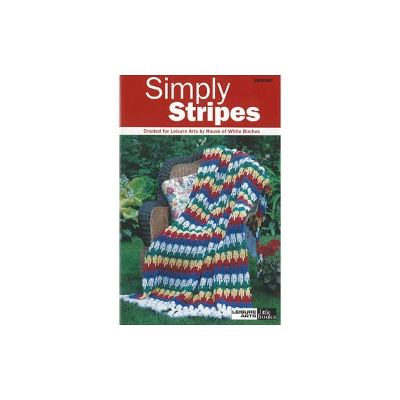 Leisure Arts Crochet Simply Stripes Crochet Book
