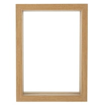 MLINS Rustic Picture Frames Double Sided Glass Photo Frame 19.00X14.00X4.00CM Khaki