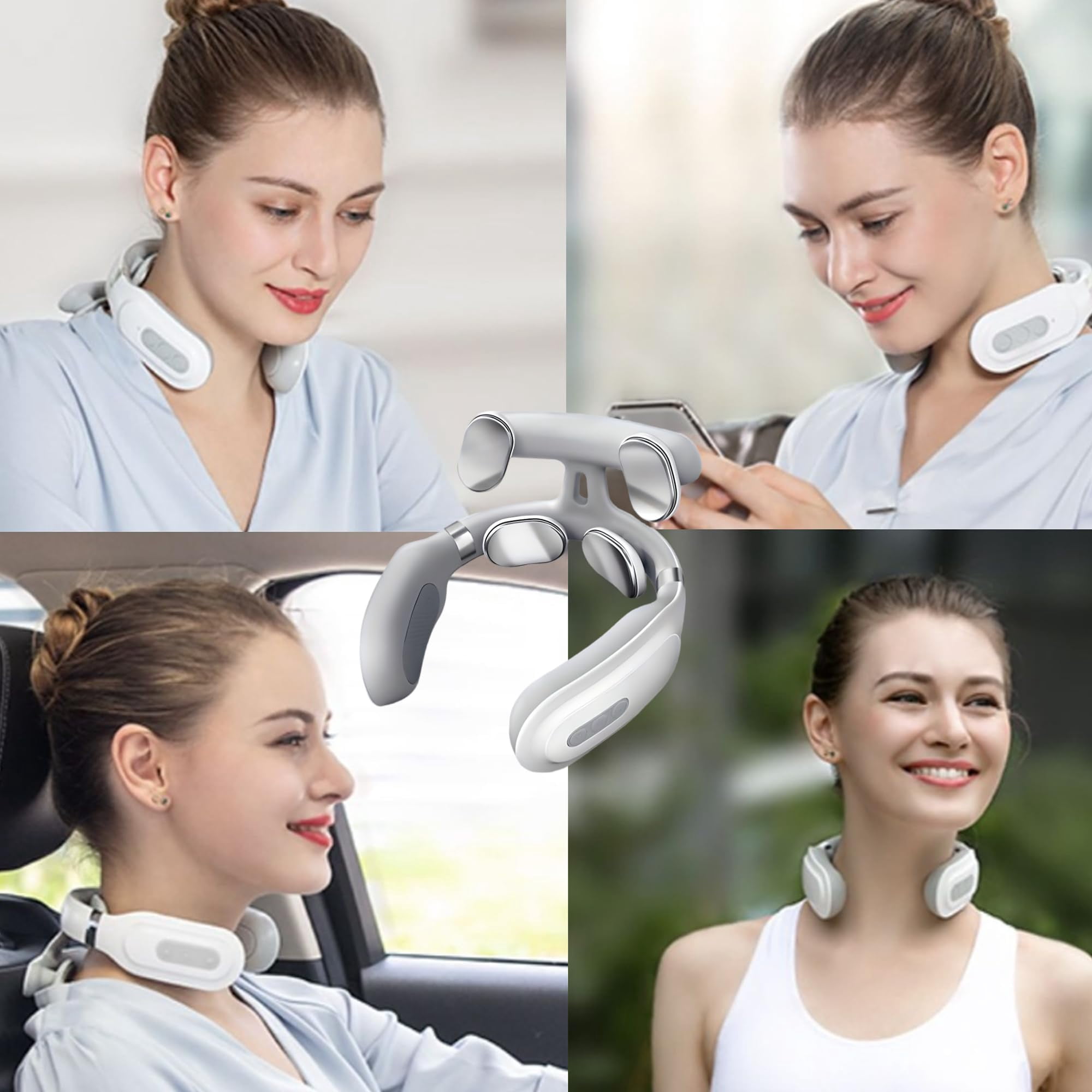 2026 Verticlear Pro Neck Device 2.0 Neck Massager Upgraded with Heat, Electric Pulse Neck Massager for Pain Relief, Wireless Neckology Intelligent Massager