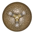 thumbnail image 3 of Golden Lighting Shepard 3-light Flush Mount in Modern Brass and Modern Brass shade, 3 of 5