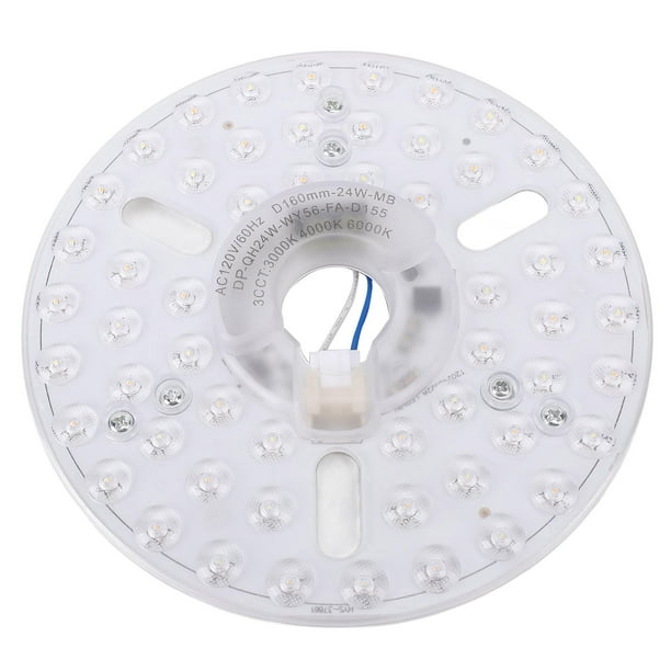 Kit De Modernización Del Motor De Luz LED, Potente Panel De 24W De 24 W, Función De Memoria Para 3 Temperaturas De Color, Ideal Para Candelabros Y Luces De Montaje En Descarga