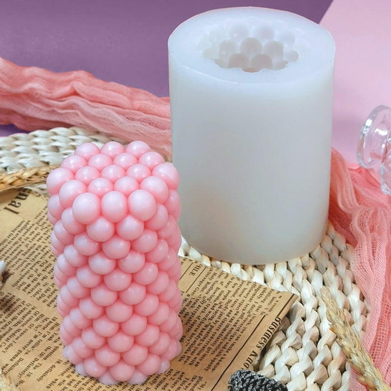 Silicone Mold Candle Making Form  Candle Mold Silicone Bubbles - 3d  Cylindrical - Aliexpress