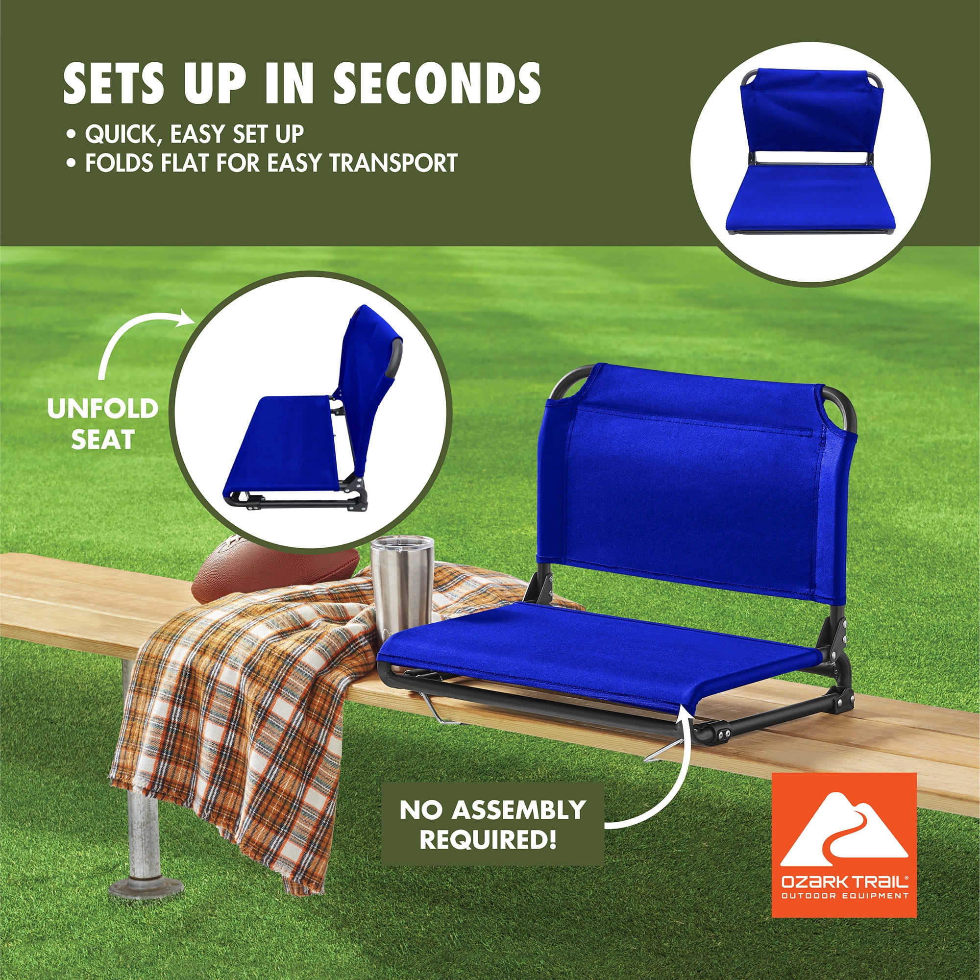 OT Stadium Seat Royal Blue