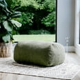 thumbnail image 2 of Big Joe Modora Bean Bag Lounger for Adults and Teens, Living Room and Gaming Seat, Heather Green Soft Boucle, Ottoman Only, 2 of 8