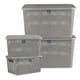 thumbnail image 1 of Kit 4 Cajas Organizadoras de Plástico Biodegradable Terragave  Tipo Rattan (Gris), 1 of 5
