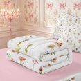 thumbnail image 5 of Manfei Rustic Wildflower Zipper Full Size Comforter Sets with Fitted Sheet and 2 Pillowcases,Cottagecore Blossom Zipper Bedding Set,Reversible, 5 of 7