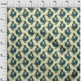 thumbnail image 2 of oneOone Cotton Poplin Light Yellow Fabric Bird Block Craft Projects Decor Fabric Printed By The Yard 42 Inch Wide, 2 of 4