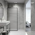 thumbnail image 4 of VIGO Meridian 34 in. W x 74 in. H Framed Fixed Shower Screen Door in Matte Brushed Gold with 3/8 in. (10mm) Fluted Glass, 4 of 7