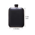 thumbnail image 2 of Jiibva 6oz Hip Flask Stainless Steel Hip Flasks for Men Women Portable Whiskey Flask Leak-Proof Pocket Flagon Hip Flask for Liquor for Climbing Camping Barbecue Party, 2 of 7