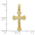 thumbnail image 2 of 10k Gold Inri Crucifix Charm 26x18mm Wide Pendant Necklace for Women - .9 Grams, 2 of 2