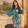 thumbnail image 4 of Women's Large Size Pajamas Home Clothes Three-quarter Sleeves One Size, 4 of 7