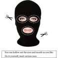 thumbnail image 5 of VZQI 2 Piece Full Face, 2nd Skin Halloween Spandex Cloth Face Mask, Black 1 Count, 5 of 6