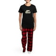 thumbnail image 4 of CafePress - Black Lab Play Hard Women's Dark Pajamas - Women's Short Sleeve Print T-Shirt and Pants Dark Cotton Pajama Set, 4 of 7
